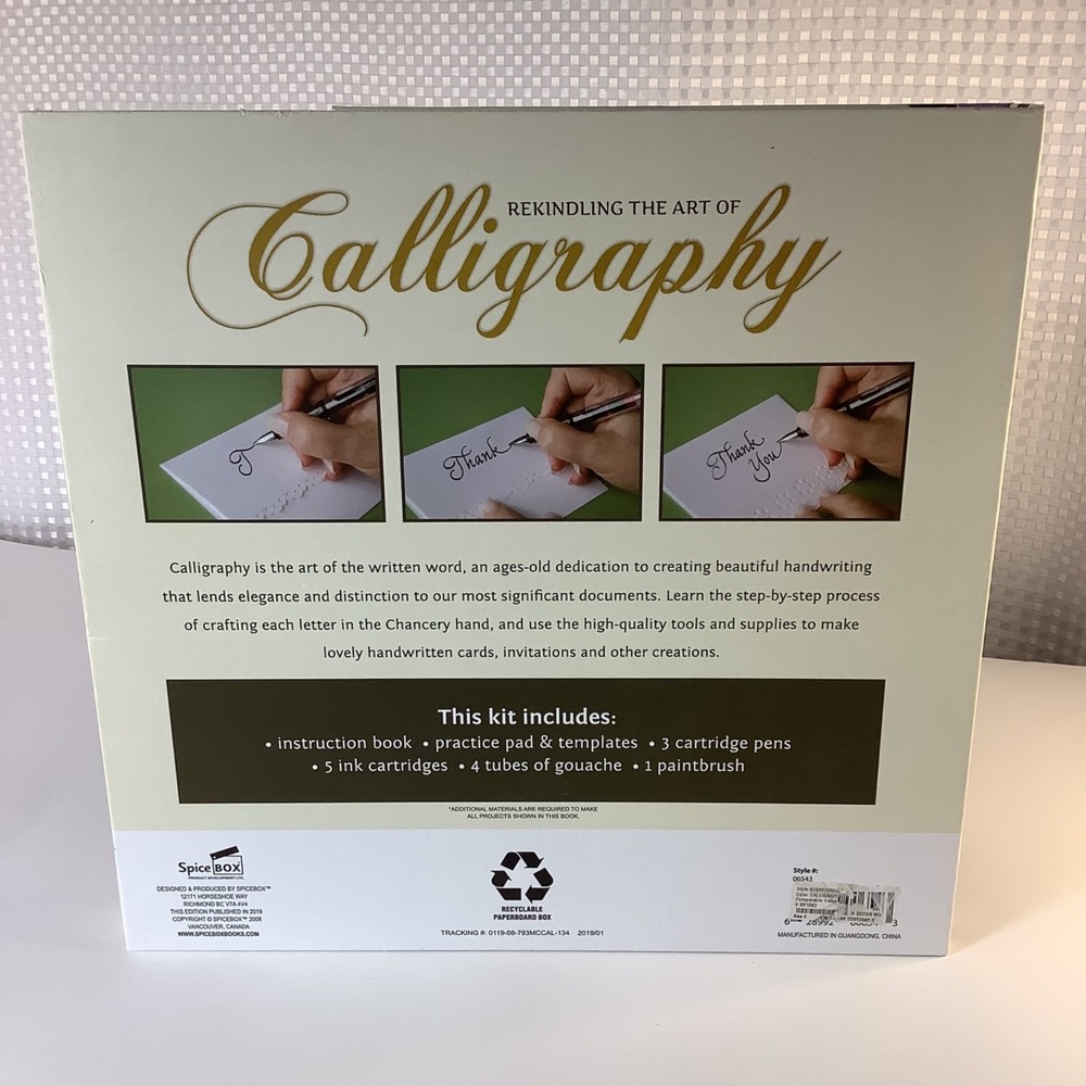 SpiceBox Master Class Calligraphy Kit Step by Step New - Picture 2 of 12